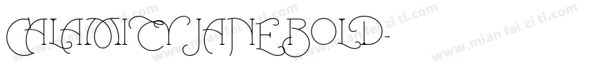 CALAMITY JANE BOLD字体转换